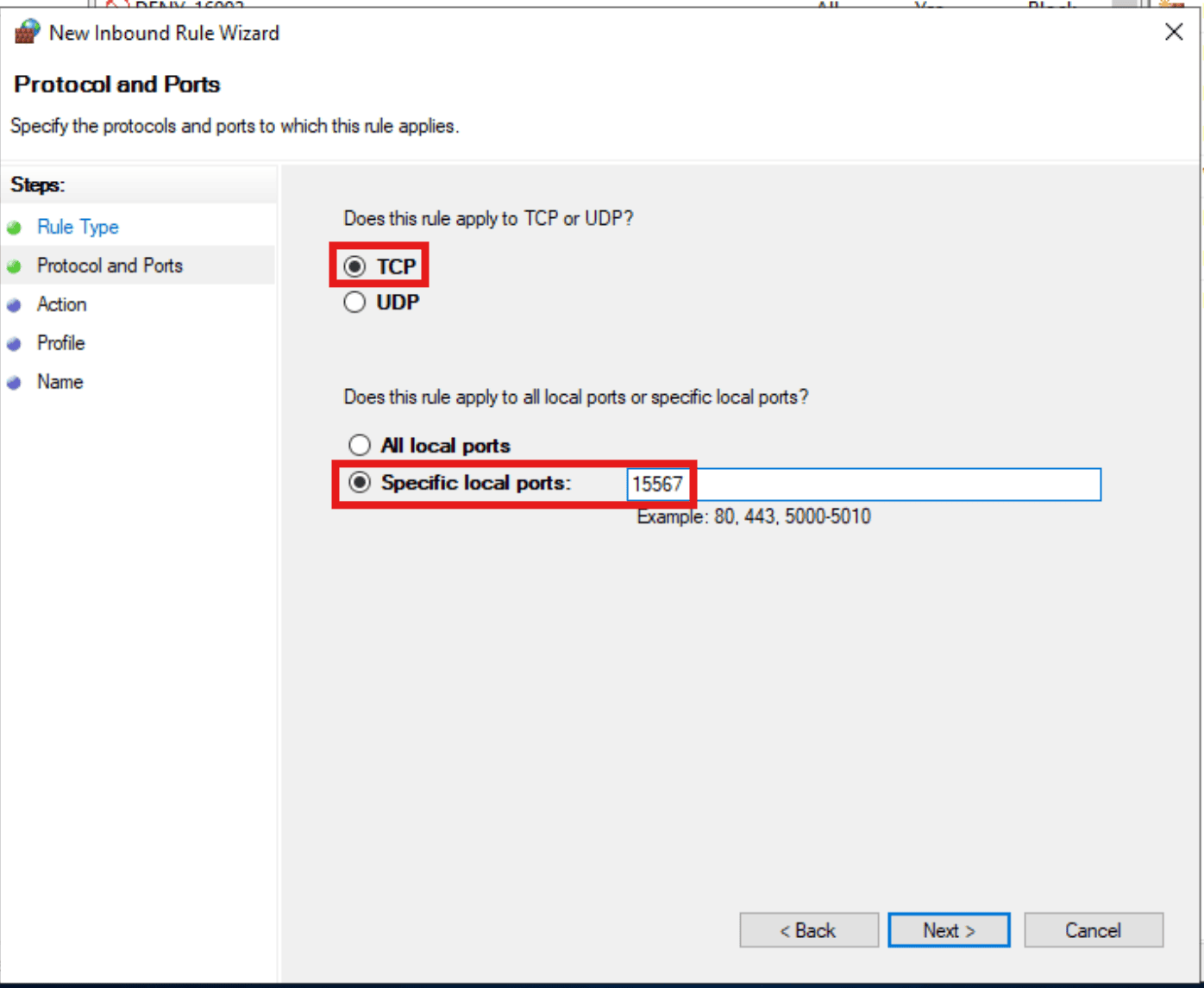 Selecting Specific Local TCP Port