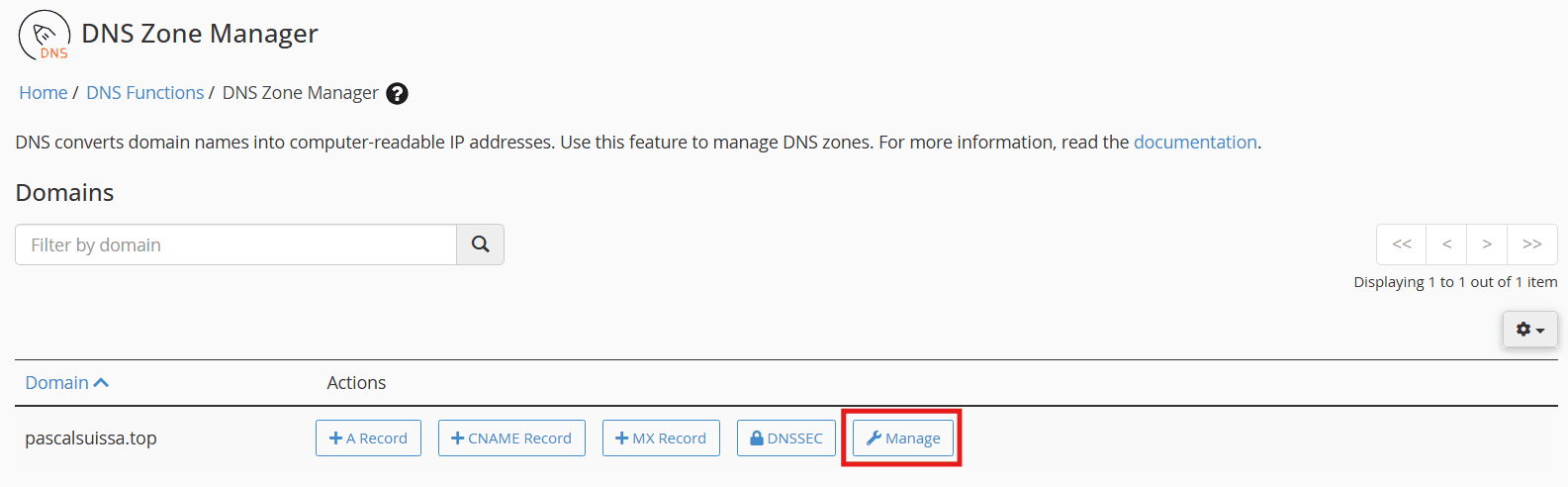 DNS Zone Management